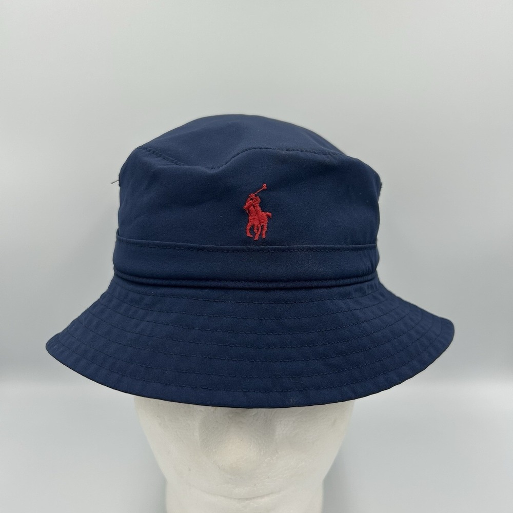 Polo Ralph Lauren Blue Bucket Hat Toddler Size 2-4 Cotton Pony Logo